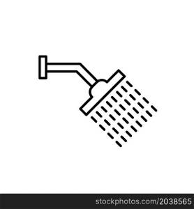 Illustration Vector graphic of shower icon design