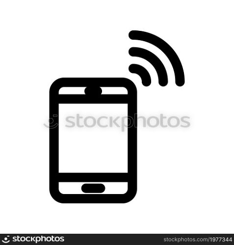 Illustration Vector graphic of smartphone icon. Fit for communication, telephone, contact etc.