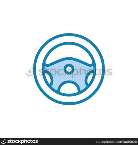 Illustration Vector graphic of steering wheel car icon. Fit for automobile,drive, control, automotive etc.