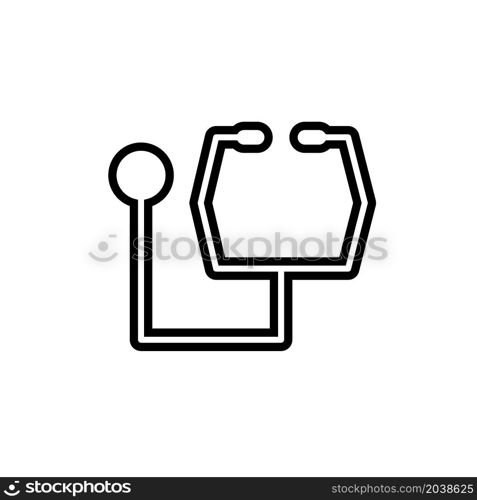 Illustration Vector graphic of stethoscope icon design