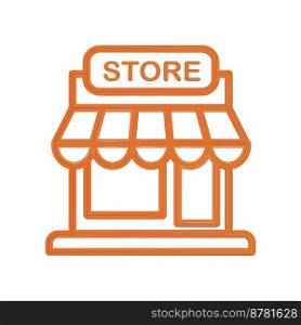 Illustration Vector graphic of store icon. Fit shop, market, business, store etc.
