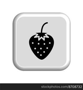 Illustration Vector graphic of Strawberry fruit icon. Fit for vitamin, organic, healthy, vegan, juice etc.
