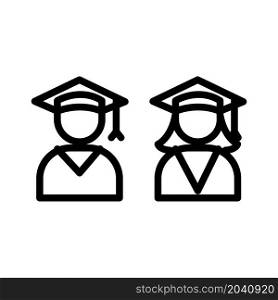 Illustration Vector graphic of Student icon