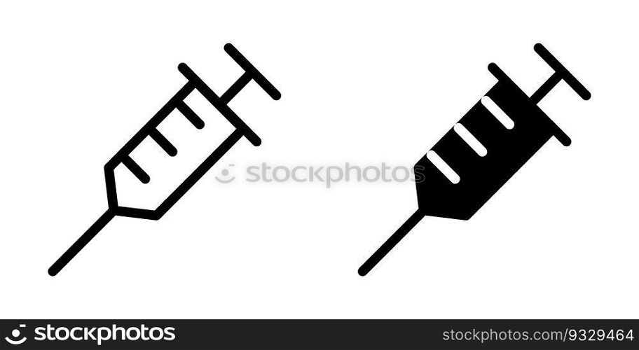 Illustration Vector graphic of syringe icon template