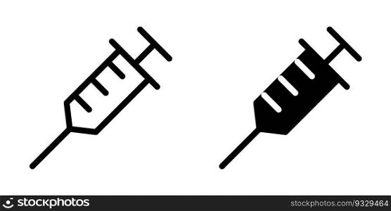 Illustration Vector graphic of syringe icon template