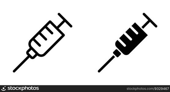 Illustration Vector graphic of syringe icon template