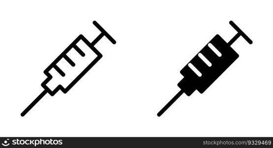 Illustration Vector graphic of syringe icon template