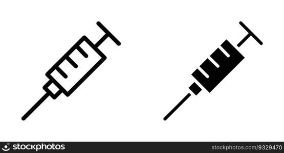 Illustration Vector graphic of syringe icon template