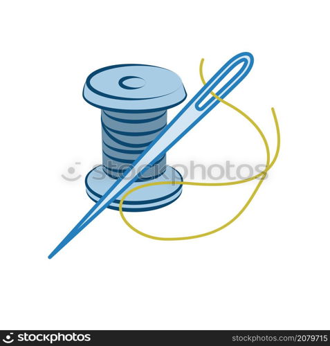 Illustration Vector Graphic of Thread and Needle logo