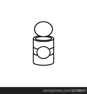 Illustration Vector graphic of tin can icon design