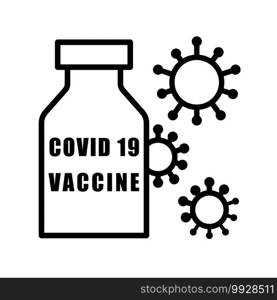 Illustration Vector graphic of vaccine icon