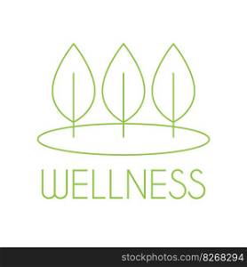Illustration Vector Graphic of Wellness logo design