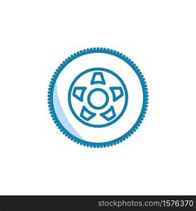 Illustration Vector graphic of wheel tire car icon. Fit for vehicle, automobile, repairing, maintenance, shop etc.