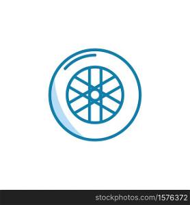 Illustration Vector graphic of wheel tire car icon. Fit for vehicle, automobile, repairing, maintenance, shop etc.