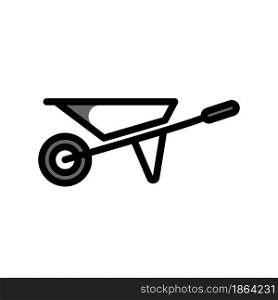 Illustration Vector Graphic of Wheelbarrow icon design