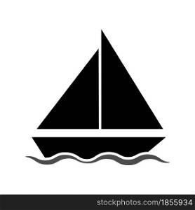 Illustration Vector Graphic of Yacht Icon Design