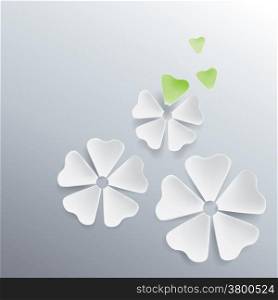 illustration vector of Abstract clover leaf background