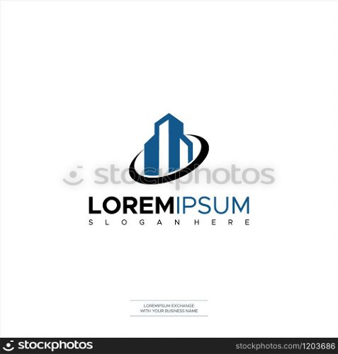 Illustration Vector Real estate logo design. modern and elegant style design. bussines logo design template Design Logo