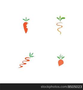 illustration vector set of carrot logo design 