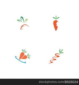 illustration vector set of carrot logo design 