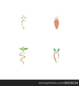 illustration vector set of carrot logo design 