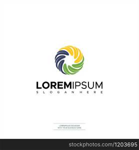 Illustration Vector Vector design elements for your company logo, abstract Full Color icon. Modern logotipe, business corporate template Design