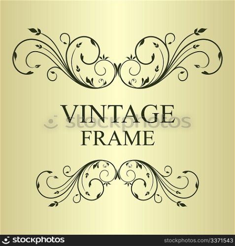 Illustration vintage background card for design - vector