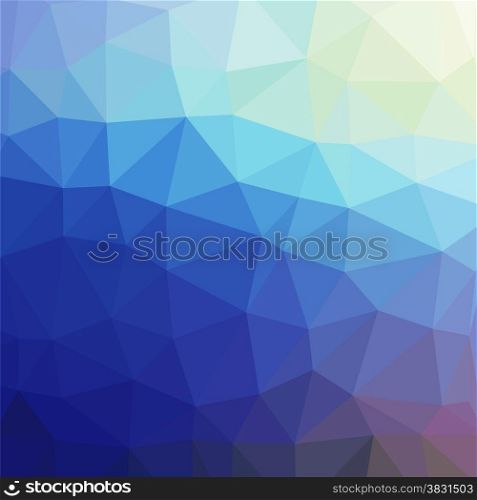 illustration with abstract blue background. Graphic Design Useful For Your Design.Blue polygonal texture.