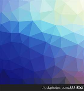 illustration with abstract blue background. Graphic Design Useful For Your Design.Blue polygonal texture.