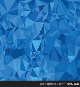illustration with abstract polygonal blue background