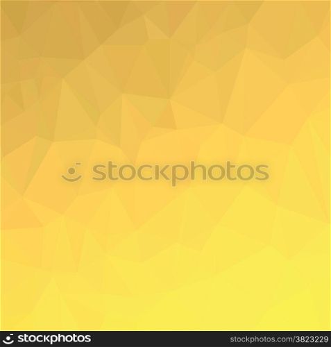 illustration with abstract polygonal orange background