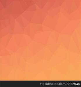 illustration with abstract red polygonal background