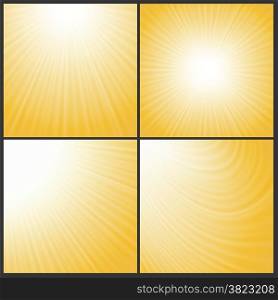 illustration with abstract sun wave backgrounds