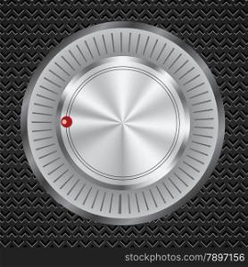 illustration with control button on dark perforated background