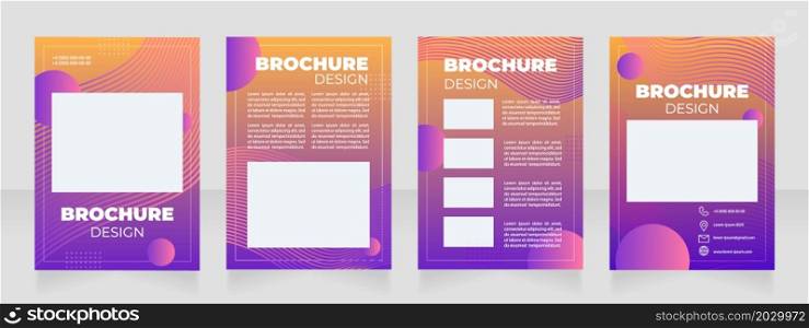 Illustrator course blank brochure layout design. Painting classes. Vertical poster template set with empty copy space for text. Premade corporate reports collection. Editable flyer paper pages. Illustrator course blank brochure layout design