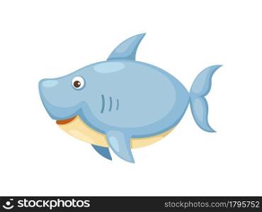 Illustrator of isolated shark vector