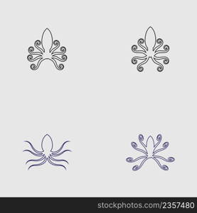 illustrator vector for octopus logos set