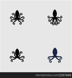 illustrator vector  for octopus logos set 
