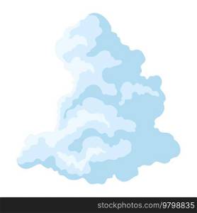 Ilustration of abstract stylized cloud. Cloudy weather. Cartoon cloudscape element.. Ilustration of abstract stylized cloud. Cloudy weather.