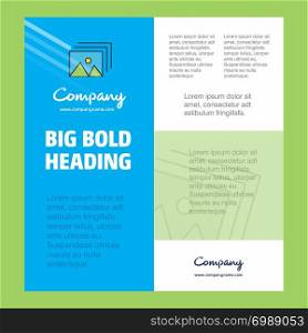 Image Business Company Poster Template. with place for text and images. vector background