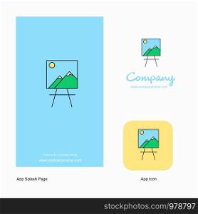 Image Company Logo App Icon and Splash Page Design. Creative Business App Design Elements