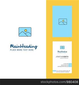 Image Creative Logo and business card. vertical Design Vector