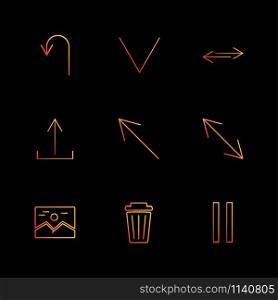 image , dust bin , pause , arrows , directions , avatar , download , upload , apps , user interface , scale , reset message , up , down , left , right , icon, vector, design, flat, collection, style, creative, icons