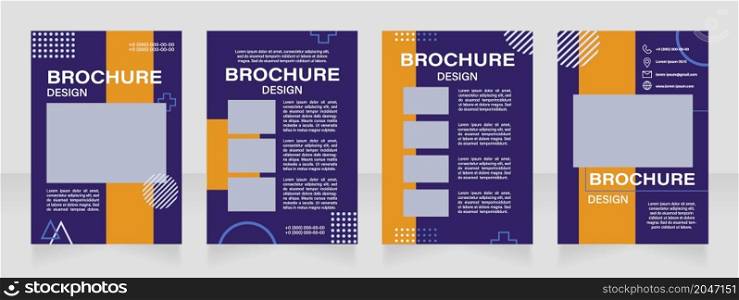 Image editing software tutorial blank brochure layout design. Vertical poster template set with empty copy space for text. Premade corporate reports collection. Editable flyer paper pages. Image editing software tutorial blank brochure layout design