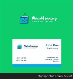 Image frame logo Design with business card template. Elegant corporate identity. - Vector