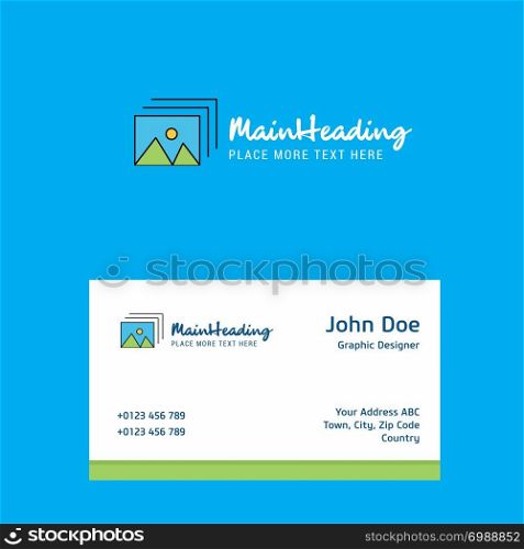 Image logo Design with business card template. Elegant corporate identity. - Vector