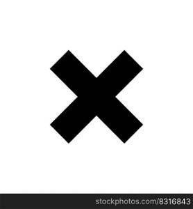 image of a cross sign icon logo vector design