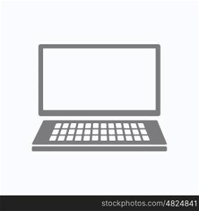 Image of a personal computer . Image of a personal computer on a white background