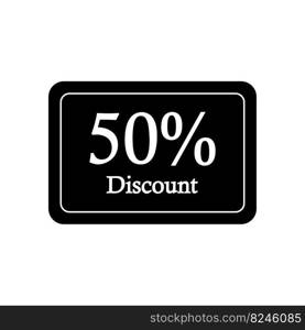 image of discount writing logo vector design icon, this image can be used for making logos, banners and others