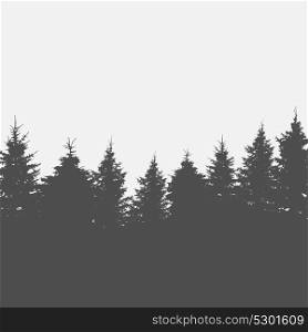 Image of Nature. Tree Silhouette. Vector Illustration EPS10. Image of Nature. Tree Silhouette. Vector Illustration